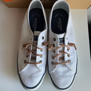 Sperry White Boat Shoes